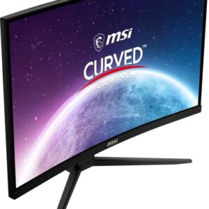 MSI G242C, 24" Curved Gaming Monitor, 1920 x 1080 (FHD), VA, 1 ms, 170 Hz, FreeSync Premium, HDMI, DP Port, Tilt,Black