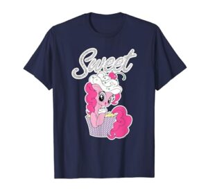 my little pony: friendship is magic pinkie pie cupcake logo t-shirt