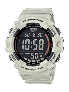 casio illuminator 10-year battery led back light 5-alarm chronograph digital watch ae1500wh-8b2v
