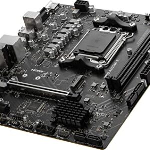 MSI PRO A620M-E ProSeries Motherboard (AMD AM5, DDR5, PCIe 4.0, SATA 6Gb/s, M.2, USB 3.2 Gen 1, Gbps LAN, DVI/HDMI, mATX)