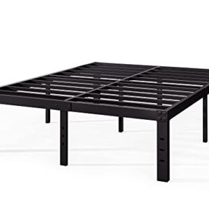 FSCHOS King-Bed-Frame, 14 Inch Metal Platform King Size Bed Frame No Box Spring Needed, Heavy Duty Bed Frame King Easy Assembly, Noise Free, Black