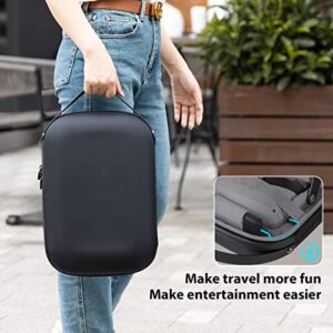 CoBak Hard Carrying Case for Meta Oculus Quest 2 - Magnetic Charging, Multiple Compartments for Basic/Elite Version VR Headset, Controllers and Accessories - Travel with Power and Protection