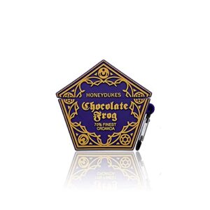 2023 cute airpod case for airpod pro, 3d cartoon kawaii funny chocolate frog airpod case silica gel design, accessories keychain[designed for kids girl and boys] (chocolate frog pro)