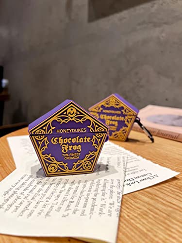 2023 Cute Airpod Case for Airpod pro, 3D Cartoon Kawaii Funny Chocolate Frog Airpod case Silica Gel Design, Accessories Keychain[Designed for Kids Girl and Boys] (Chocolate Frog Pro)