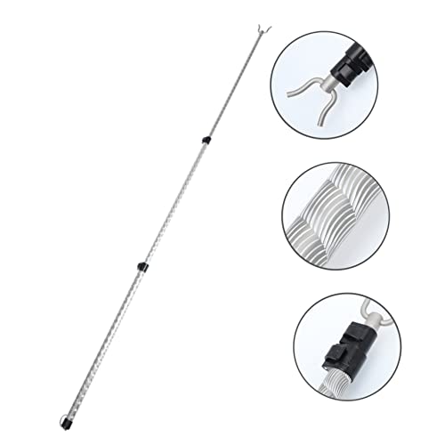 SHOWERORO Clothes Pole Wardrobe Pole Closet Pole with Hook for Reaching Clothesline Prop Pole Outdoor Clothesline Outdoor Apparel Portable Wardrobe Clothesline Drying Pole Clothes Drying Rod