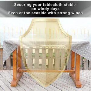 Namubarwa Hidden Strap Tablecloth Clips - Perfect for Picnic Tables and Thick Tables Indoor and Outdoor, Keep Your Tablecloth Secure with Our Invisible Table Cloth Clips!