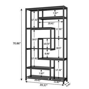 LITTLE TREE 71" Industrial Bookshelves for Storage