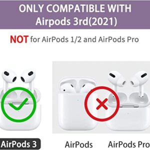 Compatible with Airpods 3rd Generation Case, Cute Soft Silicone Protective Cover with Keychain,Anti-Drop Anti-Slip Anti-Scratch,Great for Men Women Girls (Chocolate Frog/3)