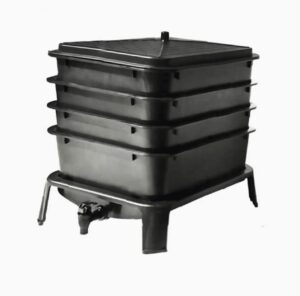 vermi-future® worm condo composting worm bin 4 working trays (with startup bedding)
