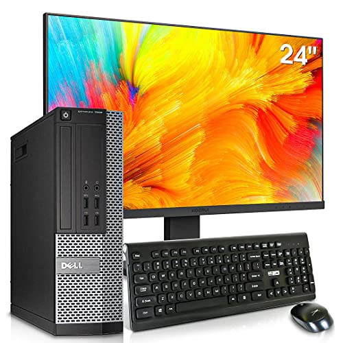 Dell OptiPlex 7020 Desktop Computers PC with New 24 inch Koorui Monitor Bundle,i7-4790 32GB Ram 512GB M.2 NVMe SSD+128GB SSD,AC7260 Built-in WiFi Ready,Dual Monitor Support,Windows 10 Pro (Renewed