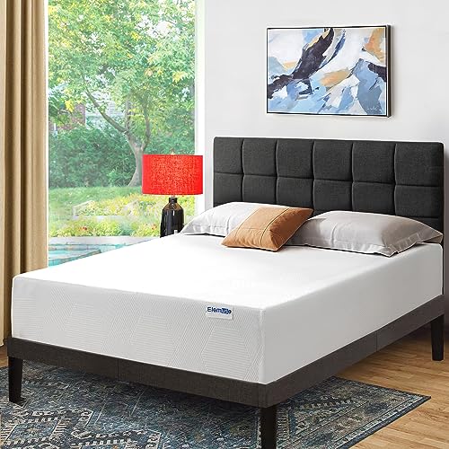 ELEMUSE King Mattress 10 Inch Cooling Gel Memory Foam Mattress, CertiPUR-US® Certified Breathable Bed in a Box for Pressure Relief, Fiberglass-Free