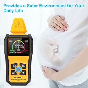 EMF Meter MESTEK Electromagnetic Field Radiation Detector Handheld Digital LCD EMF Reader, Temperature Detector,Tester for Home EMF Inspections, Office, Outdoor and Ghost Hunting