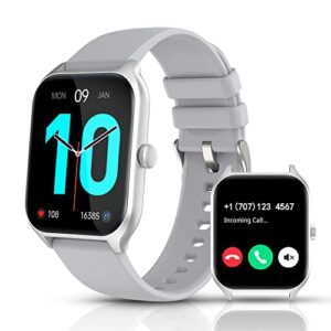 ypaddbu smart watch for women men, 1.96" full touch screen smartwatch for android & ios phones, fitness smart watch with heart rate blood oxygen monitor, 100+ sport modes，ai voice