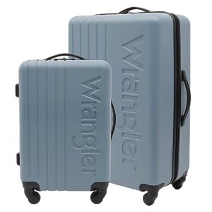 wrangler quest luggage set, winter sky, 2 piece set (28"/20")