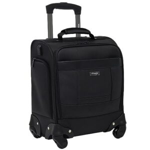wrangler 15" underseat spinner carry-on luggage, charcoal