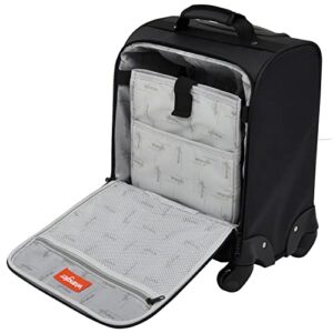 Wrangler 15" Underseat Spinner Carry-On Luggage, Charcoal