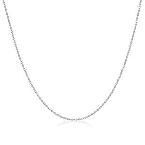 gacimy sterling silver chain necklace for women, 1.3mm thin 925 sterling silver cable chain for women girls, 18" length with 2" extension chains