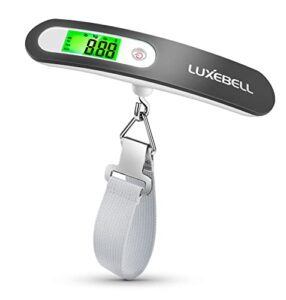 digital luggage scale gift for traveler suitcase handheld weight scale 110lbs (grey)