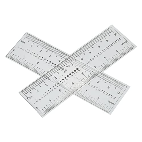 Nail Measure Ruler, 10PCS Fake Nails Measuring Rul Nail Measure Ruler, Nail Measuring Ruler Fake Measuring Ruler Professional Portable Transparent Nail Art PVC Soft Ruler for Nail