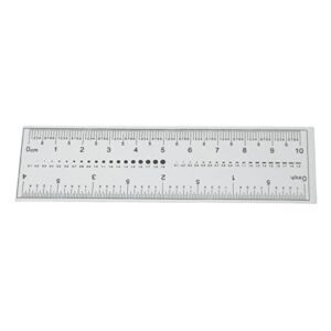 Nail Measure Ruler, 10PCS Fake Nails Measuring Rul Nail Measure Ruler, Nail Measuring Ruler Fake Measuring Ruler Professional Portable Transparent Nail Art PVC Soft Ruler for Nail