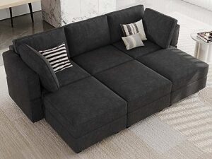 belffin modular sofa bed module sectional sleeper sofa convertible sectional couch bed set sleeper couches dark grey
