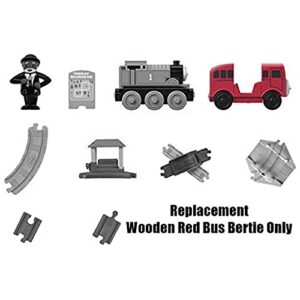 Replacement Part for Fisher-Price Thomas & Friends Wood Racing Figure-8 Set - GGG73 ~ Replacement Wooden Red Bus Bertie