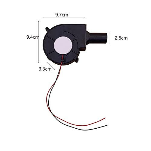 Leefasy BBQ Blower 5V Fire Stove air Pump Connector Connect Lightweight Electric BBQ Fan for Camping Stove Fireplace Bellows Cooking Tool, Connector B