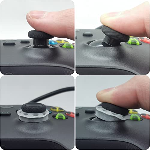 ZHI-NYLLDJS FPS Thumb Grip Caps Set for Steam Deck Silicone Thumbsticks Grips Joystick Caps for Steam Deck,for Xbox One (Series X, S) Controller Stick Caps(8pcs) Precision Rings(4pcs)
