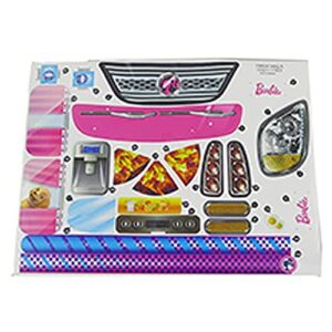 barbie replacement parts camper playset - fbr34 ~ replacement labels / stickers ~ set b