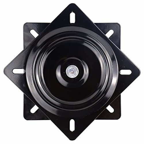 10 Inch Lazy Susans Hardware，Heavy Duty Lazy Susan Rotating Plate Turntable with 600bl Load for DIY Project, Table, Bar Chair(Black)