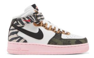 nike air force 1 '07 mid white/black-soft pink dz4841 100 women's size 7.5