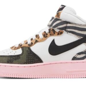 Nike AIR Force 1 '07 MID White/Black-Soft Pink DZ4841 100 Women's Size 7.5