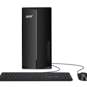 acer Aspire TC-1780-UR12 Desktop | 13th Gen Intel Core i7-13700 16-Core Processor | 16GB 3200MHz DDR4 | 512GB M.2 PCIe Gen 4 SSD | 1TB HDD | SD Card Reader | Intel Wi-Fi 6E AX211 | Win 11 Pro,Black