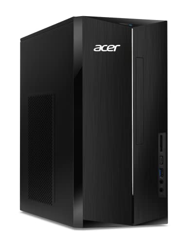 acer Aspire TC-1780-UR12 Desktop | 13th Gen Intel Core i7-13700 16-Core Processor | 16GB 3200MHz DDR4 | 512GB M.2 PCIe Gen 4 SSD | 1TB HDD | SD Card Reader | Intel Wi-Fi 6E AX211 | Win 11 Pro,Black