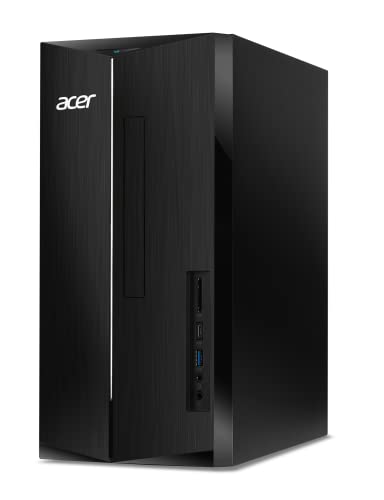 acer Aspire TC-1780-UR12 Desktop | 13th Gen Intel Core i7-13700 16-Core Processor | 16GB 3200MHz DDR4 | 512GB M.2 PCIe Gen 4 SSD | 1TB HDD | SD Card Reader | Intel Wi-Fi 6E AX211 | Win 11 Pro,Black