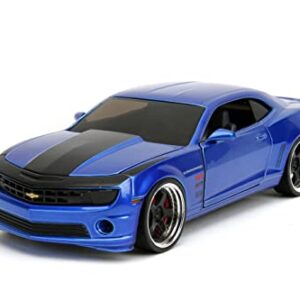 Big Time Muscle 1:24 2010 Chevy Camaro Die-Cast Car, Toys for Kids and Adults(Candy Blue)
