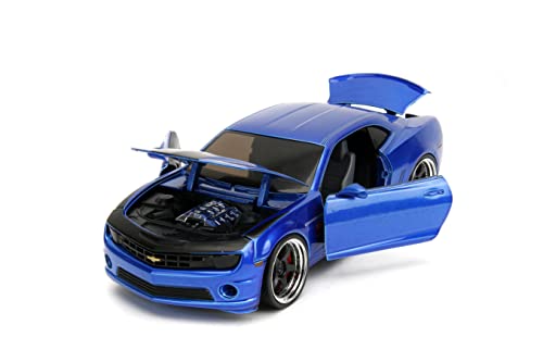 Big Time Muscle 1:24 2010 Chevy Camaro Die-Cast Car, Toys for Kids and Adults(Candy Blue)