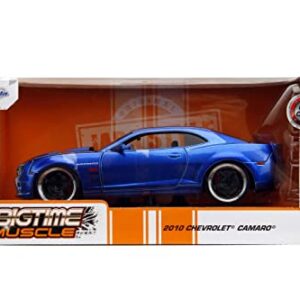 Big Time Muscle 1:24 2010 Chevy Camaro Die-Cast Car, Toys for Kids and Adults(Candy Blue)