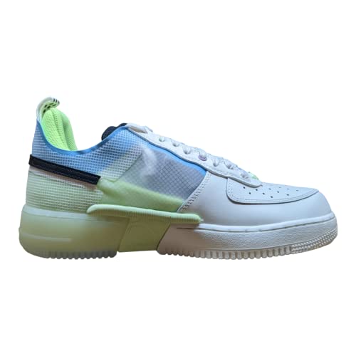 Nike Men's Air Force 1 React Sneaker (Sail/Black-Barely Volt, 9.5)