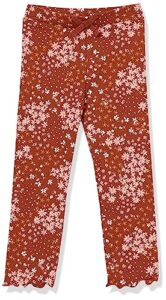 the children's place baby girls' and toddler ribbon tie front fashion legging, hot spice, 18-24 months
