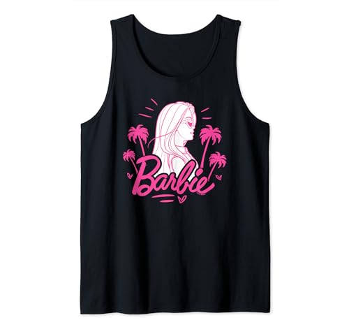 Barbie - Barbie With Palm Trees Logo Tank Top