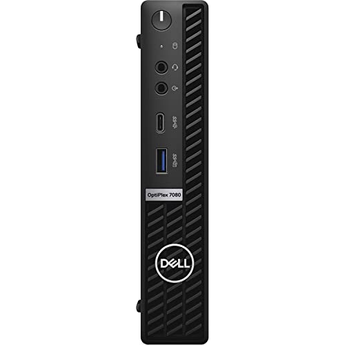 Dell OptiPlex 7000 Micro Form Factor Mini Business Desktop, Intel Core i5-10500T Processor, 32GB RAM, 1TB PCIe SSD, HDMI, 2X DisplayPort, USB Type-C, RJ45, Wi-Fi 6, Windows 11 Pro, Black