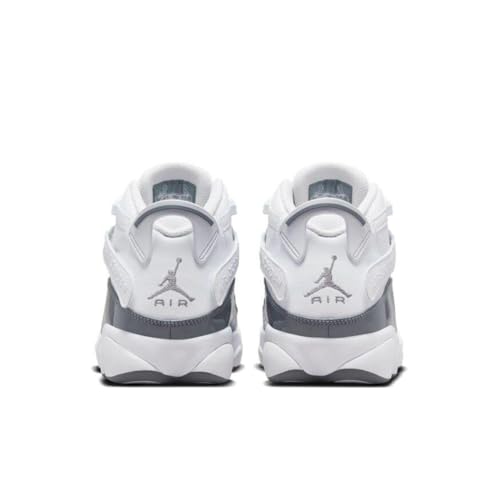 NIKE Jordan Air 6 Rings White-Cool-Grey-White, 8.5