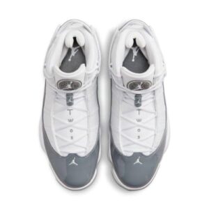 NIKE Jordan Air 6 Rings White-Cool-Grey-White, 8.5