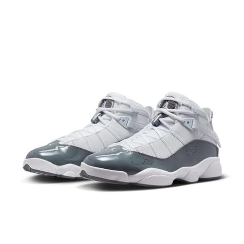 NIKE Jordan Air 6 Rings White-Cool-Grey-White, 10.5