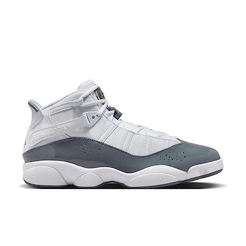 NIKE Jordan Air 6 Rings White-Cool-Grey-White, 10.5