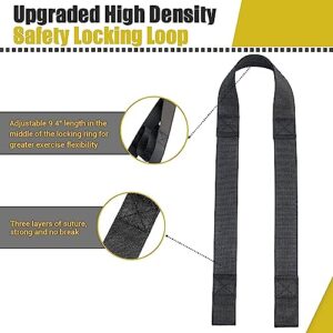 Home Resistance Training Kit, Resistance Trainer Fitness Straps for Full-Body Workout, Bodyweight Resistance Bands with Handles, Door Anchor, Workout Guide for Home Gym (Resistance) (Black, Yellow)