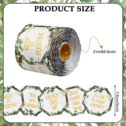 Panelee 68.9 Feet Eucalyptus Roll Bulletin Board Border Decor Eucalyptus Positive Sayings Inspirational Quotes Growth Mindset Motivational for Classroom Boards Wall Decor