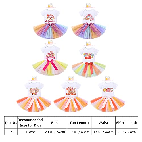 IBTOM CASTLE Boho Sun First Trip Around The Sun Birthday Decorations You are My Sunshine 1st Birthday Outfits for Toddler Infant Newborn Pageant Flower Floral Dance Dress Gift Baptism Sun - one 1T