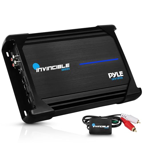 Pyle 9” Class AB Mosfet Amplifier - Invincible Series Monoblock Amp, 1 Channel 2000 Watts Max, Mosfet PWM Power Supply, High-Current Dual Discrete Drive Stages, Advanced Protection Circuitry